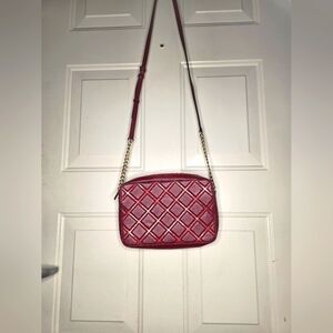 Michael Kors Red Quilted‎ Crossbody Bag